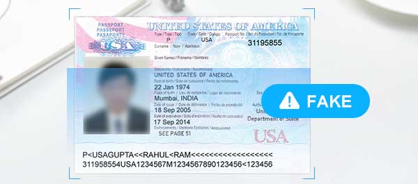 Automatic Alarm Function for False Documents