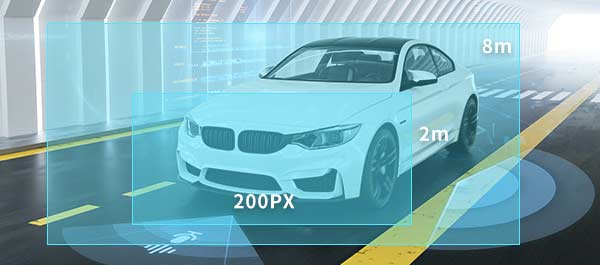 5MP imaging and flexible lens options support plate recognition across different installation distances.